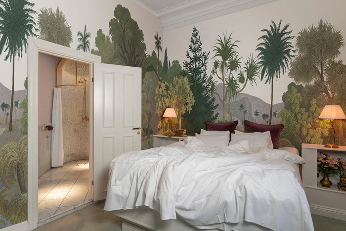 Jungle Land -  Colour - Custom Sized Wallpaper Mural (per m2)