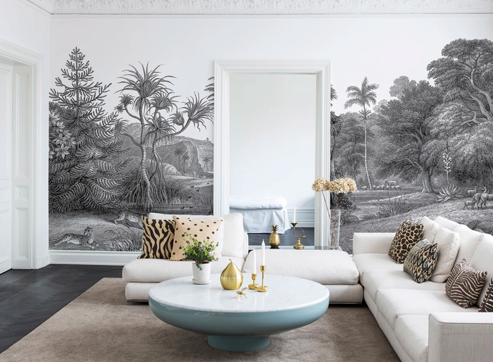 Jungle Land - Desolate - Custom Sized Wallpaper Mural (per m2)