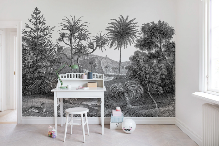 Jungle Land - Desolate - Custom Sized Wallpaper Mural (per m2)