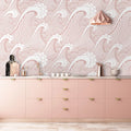 Kanagawa Wave Wallpaper - Pink