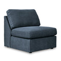 Kennedy Blue Armless Chair - Adams Furniture