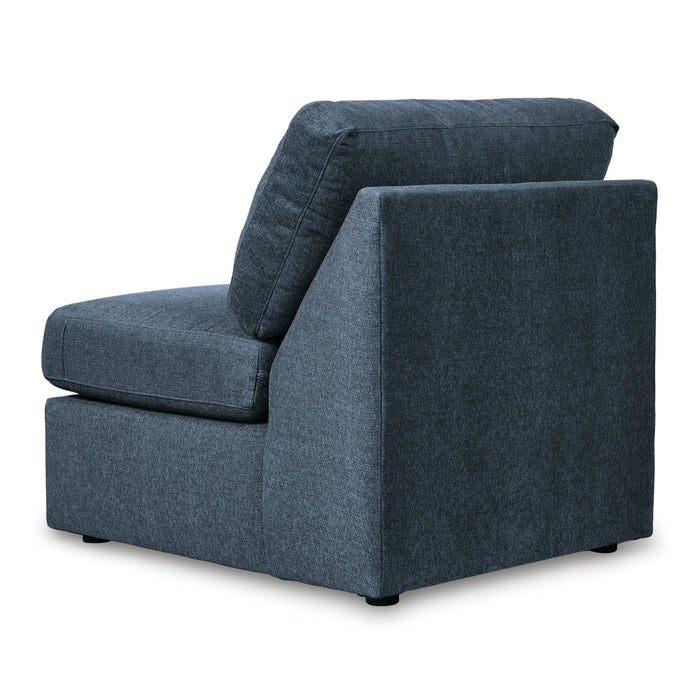Kennedy Blue Armless Chair - Adams Furniture