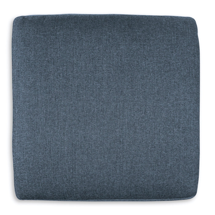 Kennedy Blue Ottoman - Adams Furniture