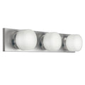Kichler Lighting 10463NI 3 Light Circa Bathroom Light, Brushed Nickel