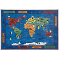Kids Map 5x7 Area Rug - Adams Furniture