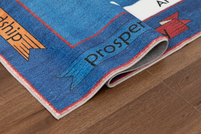 Kids Map 5x7 Area Rug - Adams Furniture