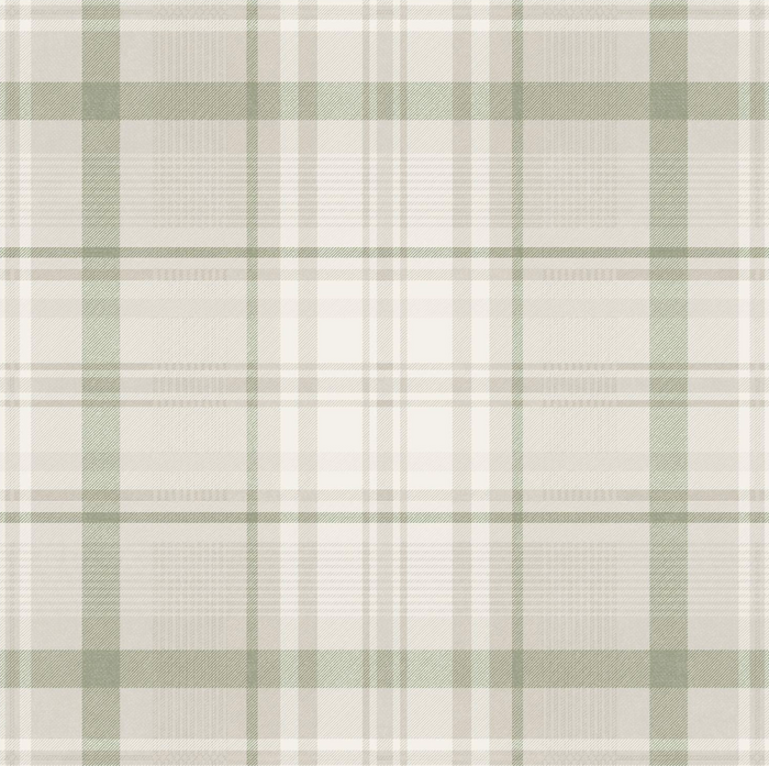 Kirkham – Check Plaid Wallpaper – Green