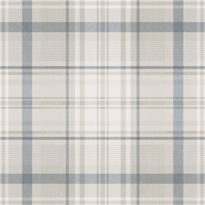 Kirkham – Check Plaid Wallpaper – Navy