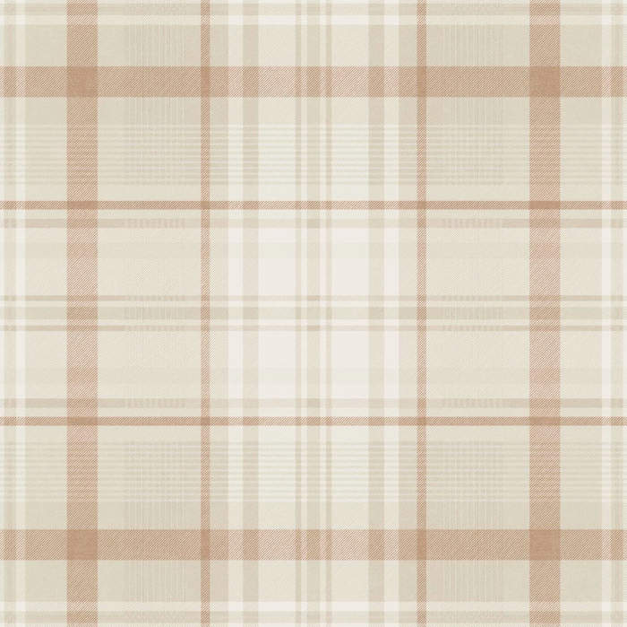 Kirkham – Check Plaid Wallpaper – Orange