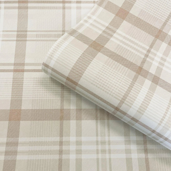 Kirkham – Check Plaid Wallpaper – Orange