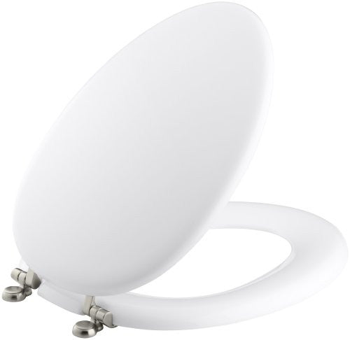 KOHLER K-4701-BN-0 Kathryn Toilet Seat, White