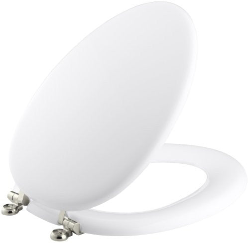 KOHLER K-4701-SN-0 Kathryn Toilet Seat, White