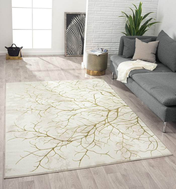Ksamil 5x8 Grey Area Rug - Adams Furniture