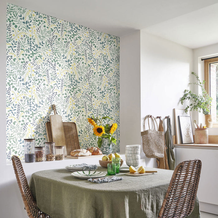 La Bastide Wallpaper - White Green