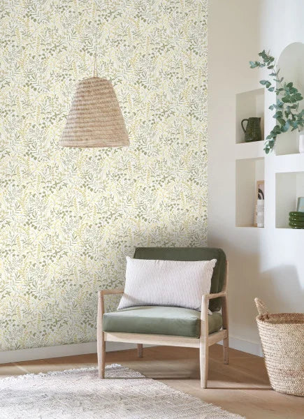 La Bastide Wallpaper - White Olive