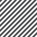 Large Diagonal Stripes Wallpaper - Black and White
