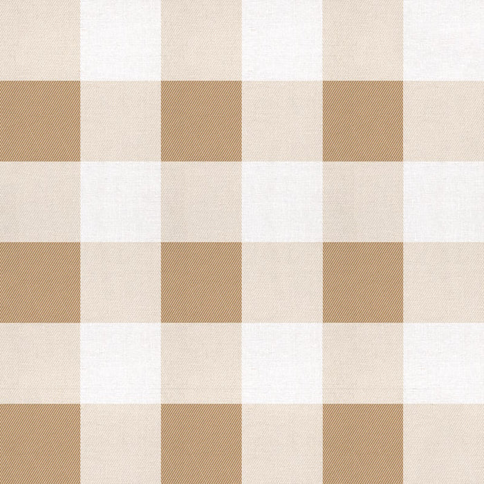 Large Gingham  Wallpaper - Curry