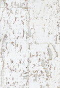 Lasmin Cork Metallic Wallpaper - Bright White/Gold