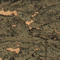 Lasmin Cork Metallic Wallpaper - Brown/Rose Gold