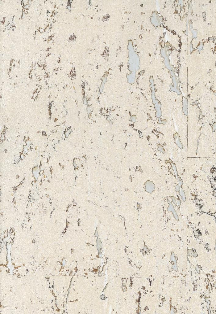 Lasmin Cork Metallic Wallpaper - Gardenia
