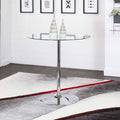 Layla Glass Top Counter Dining Table - Adams Furniture