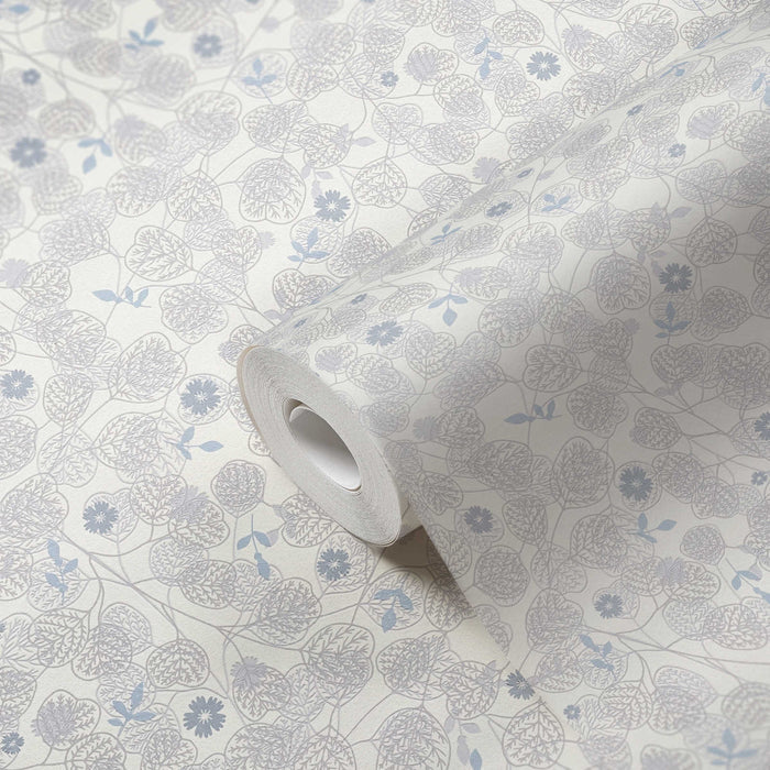 Leafy Heart - Wallpaper - White