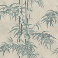 Leon Bamboo - Blue - Custom Sized Wallpaper Mural (per m2)