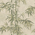 Leon Bamboo - Green - Custom Sized Wallpaper Mural (per m2)