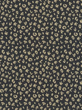 Leopard Alphabet Heavy Weight Wallpaper - Black - Discontinuing