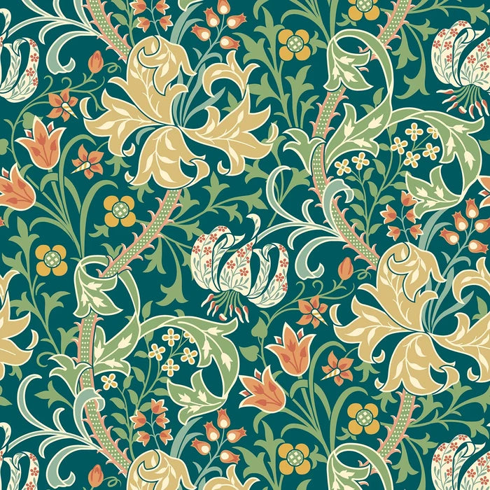 Lily Ogee Wallpaper - Ohpopsi - Emerald