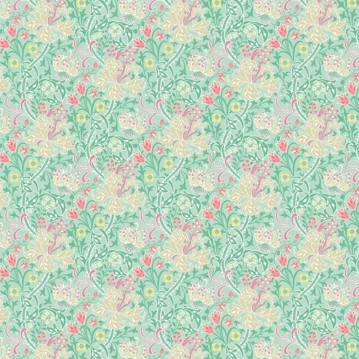 Lily Ogee Wallpaper - Ohpopsi - Mint Green