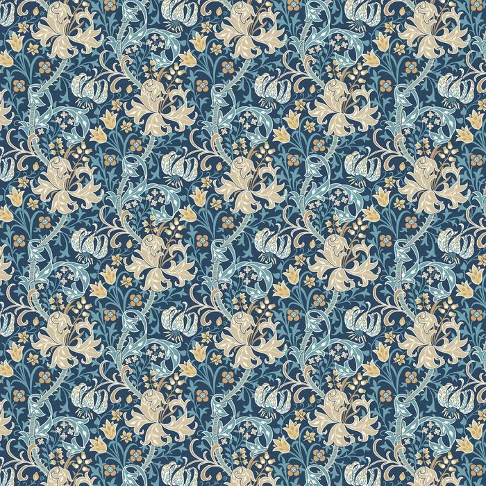 Lily Ogee Wallpaper - Ohpopsi - Navy Blue