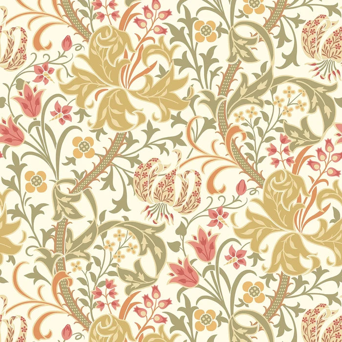 Lily Ogee Wallpaper - Ohpopsi - Olive Green