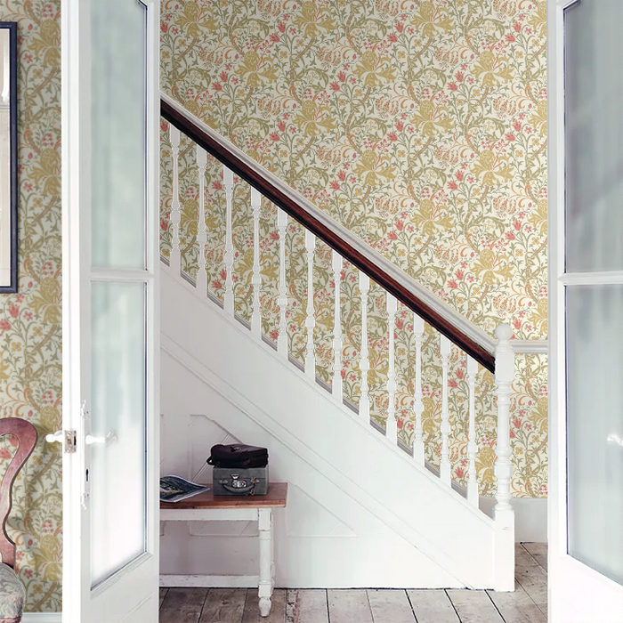 Lily Ogee Wallpaper - Ohpopsi - Olive Green