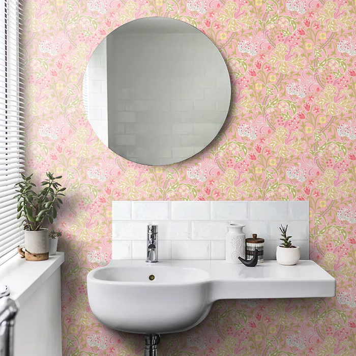Lily Ogee Wallpaper - Ohpopsi - Rose Pink
