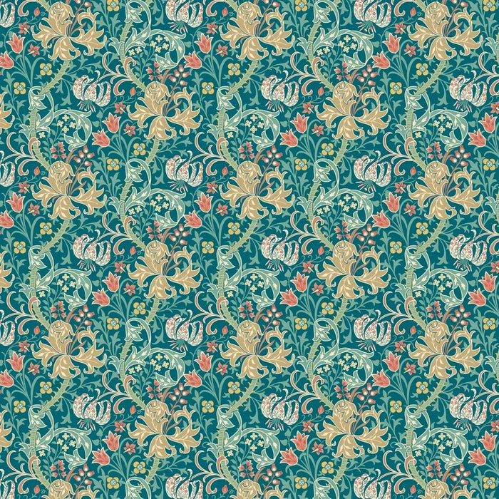 Lily Ogee Wallpaper - Ohpopsi - Teal