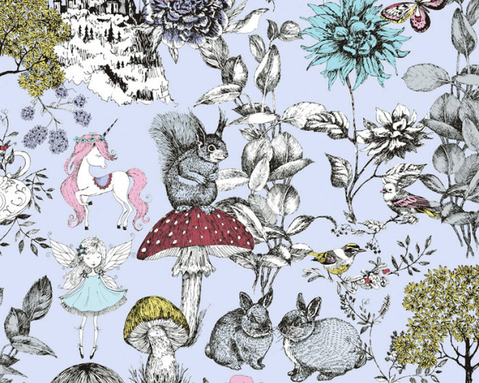 Little Love Wallpaper - Blue