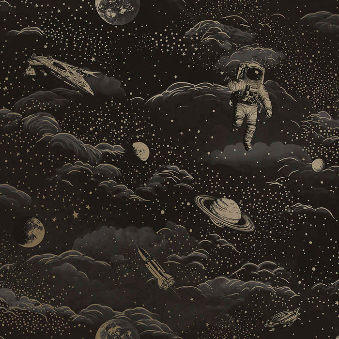 Lost In Space Wallpaper - Black & Gold