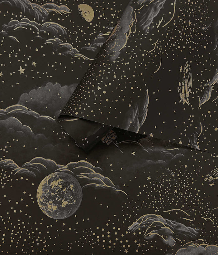 Lost In Space Wallpaper - Black & Gold