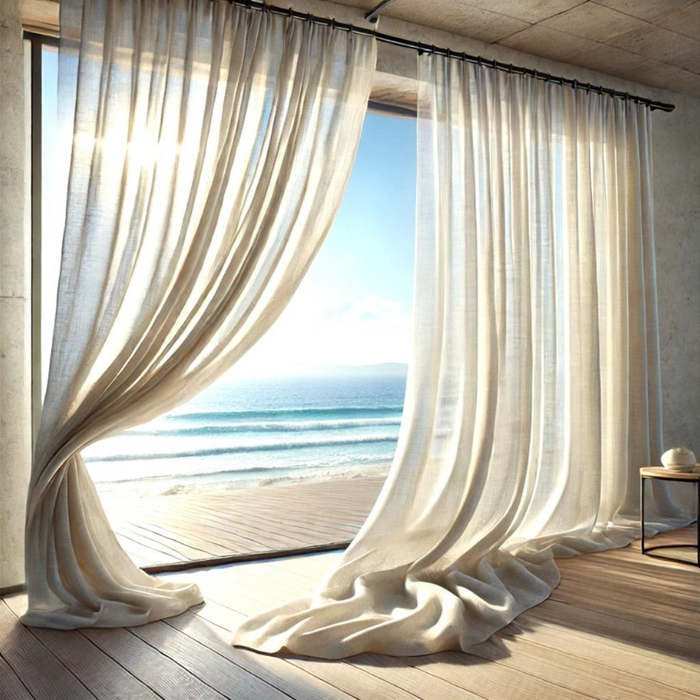Lux Linen Sheer Curtain Fabric