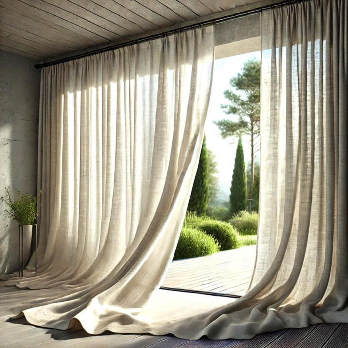 Lux Linen Sheer Curtain Fabric