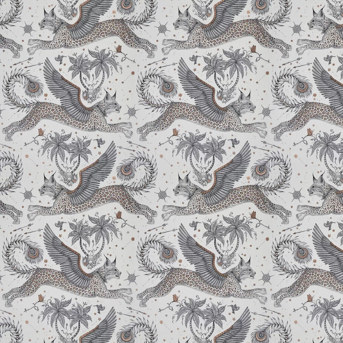 Lynx by Emma Shipley Wallpaper - Nude