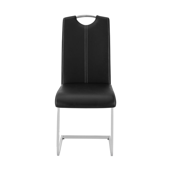Maddox Black Dining Chair (Set of 2) - Adams Furniture