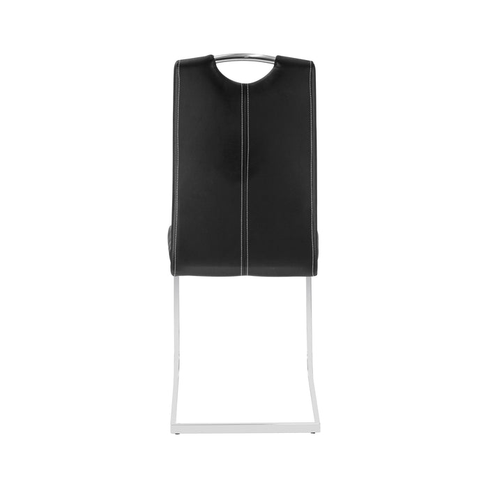 Maddox Black Dining Chair (Set of 2) - Adams Furniture