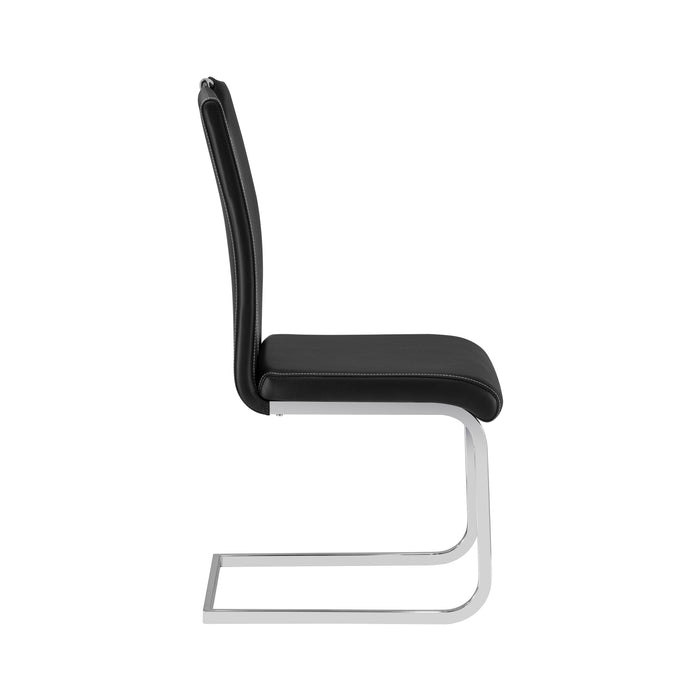 Maddox Black Dining Chair (Set of 2) - Adams Furniture