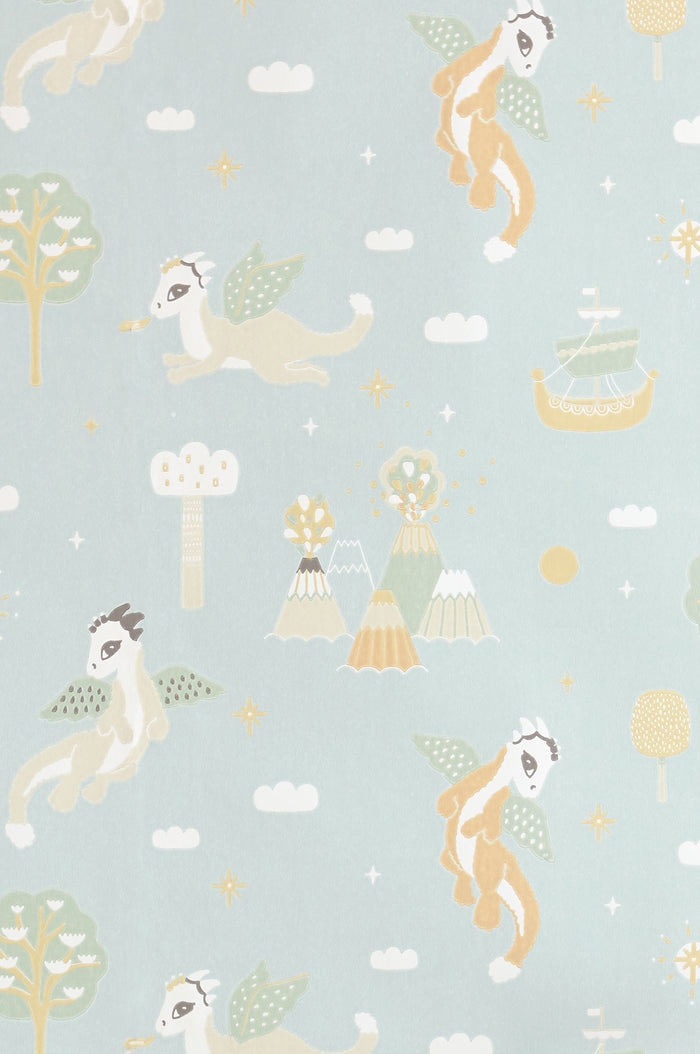 Magical Adventure Wallpaper - Dusty Blue