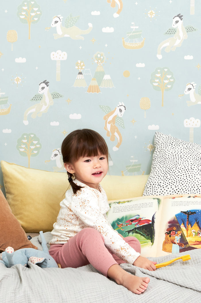Magical Adventure Wallpaper - Dusty Blue