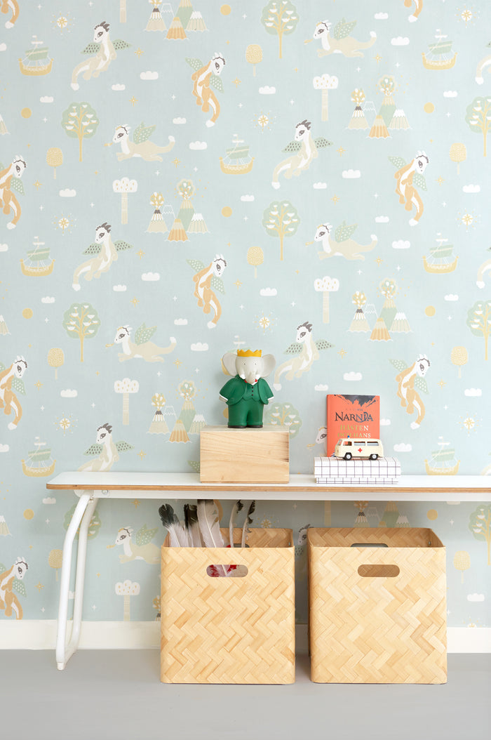 Magical Adventure Wallpaper - Dusty Blue