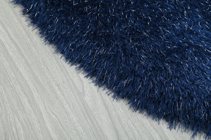 Manhattan Navy Half Moon Area Rug - Adams Furniture