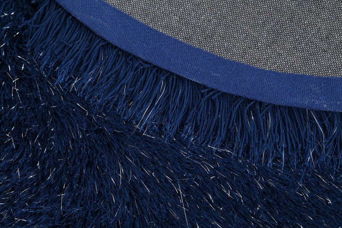 Manhattan Navy Half Moon Area Rug - Adams Furniture